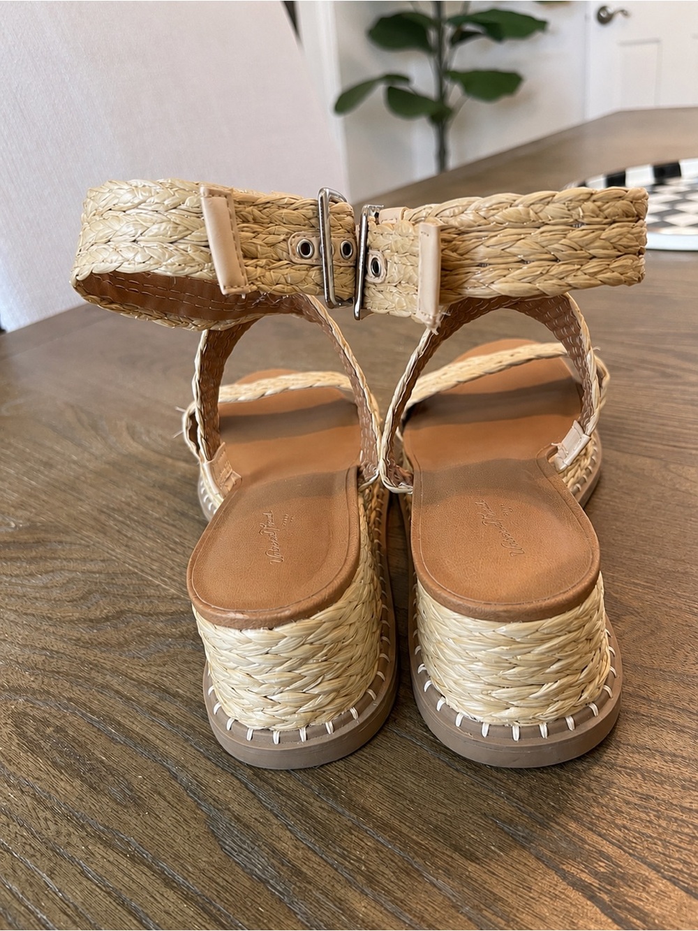 Universal Thread Cream Braided Strap Sandals 10 - Picture 9 of 10